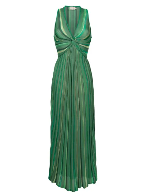Cecilia Prado Vestido longo Jussara plissado