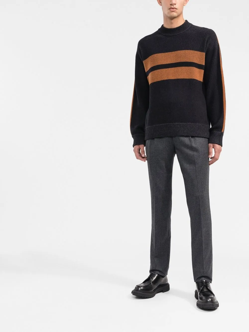 Brunello Cucinelli Pantalon met geplooid detail - Grijs