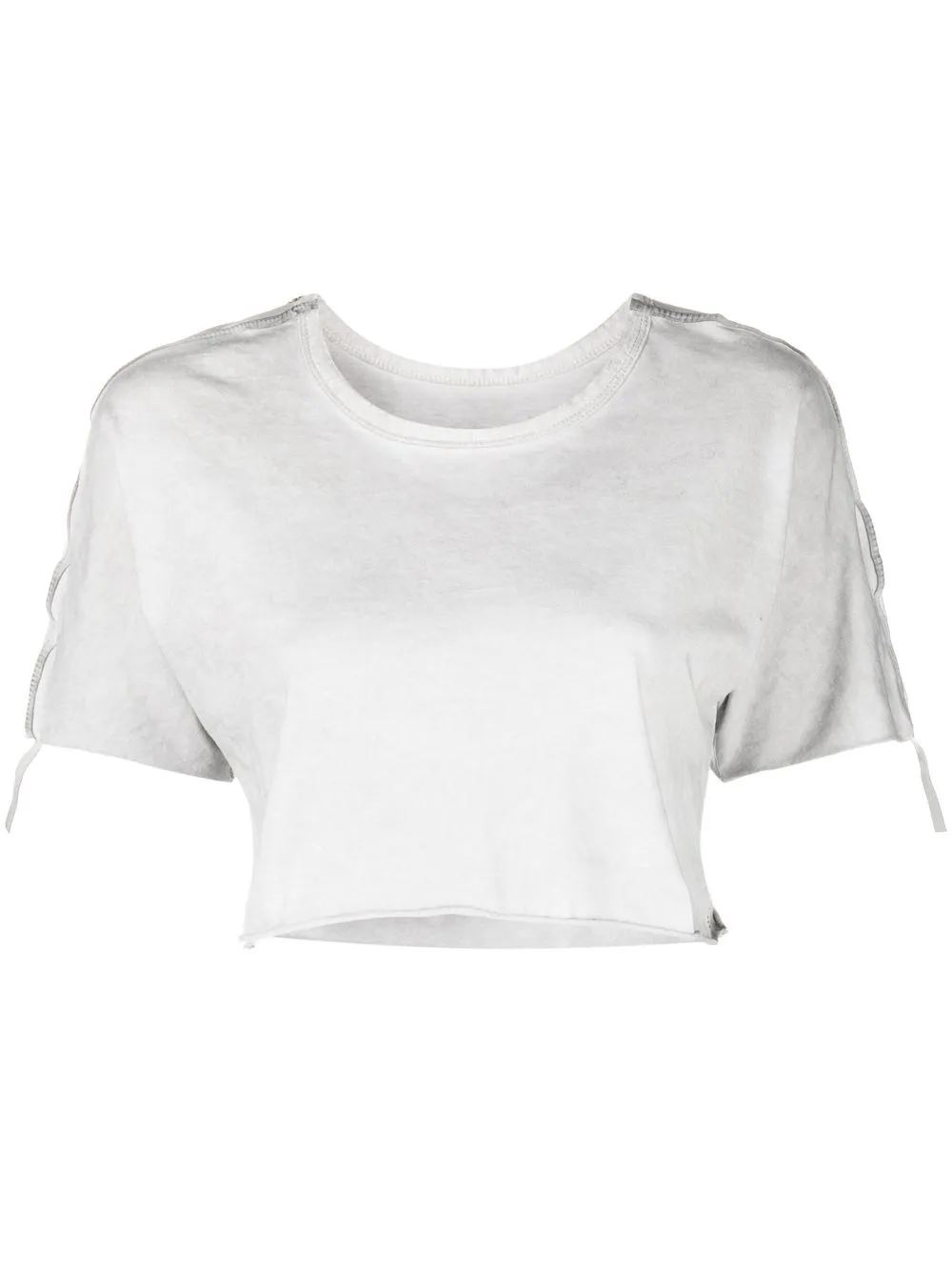 

Isaac Sellam Experience raw-hem crop top - Grey