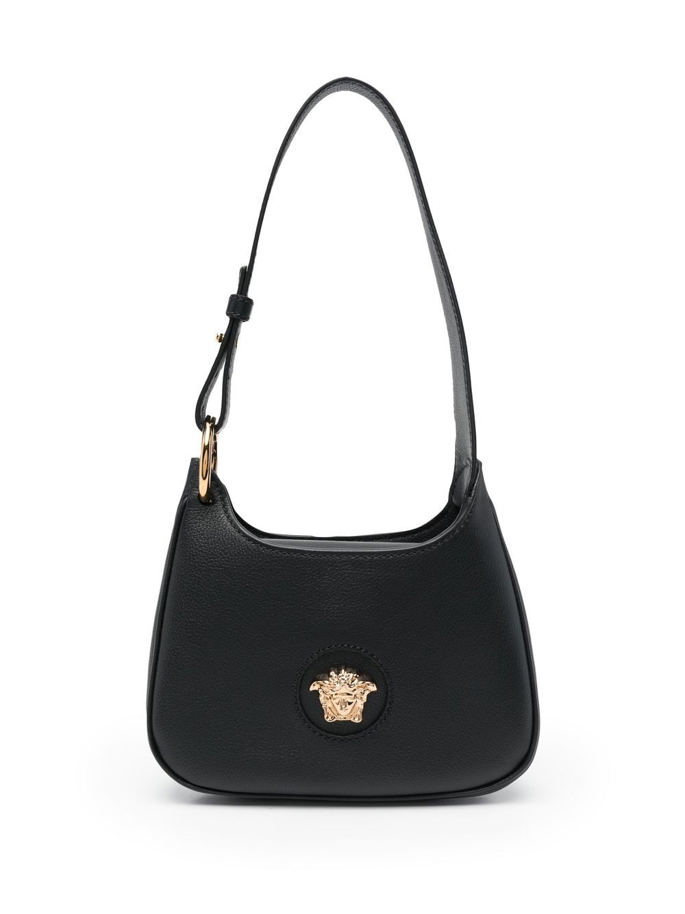 

Versace tote con placa del logo - Negro