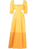 STAUD Carina midi dress - Yellow