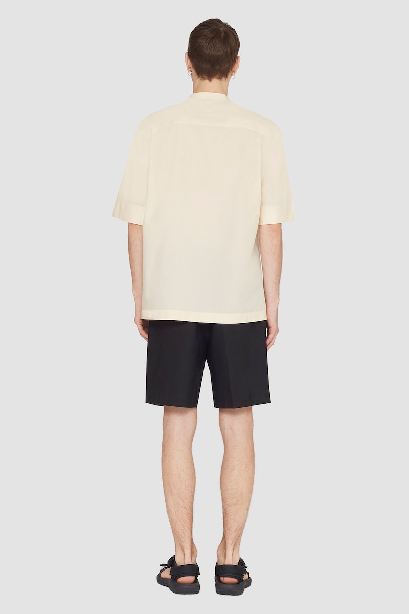 Short Sleeve Zip-Front Sheer Shirt-neutrals #1 Short Sleeve Zip-Front Sheer Shirt, null- 3
