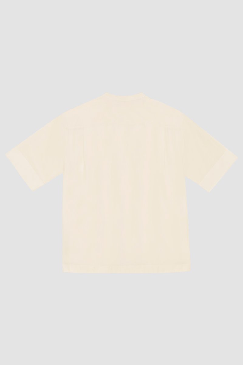 Short Sleeve Zip-Front Sheer Shirt-neutrals #1 Short Sleeve Zip-Front Sheer Shirt, null- 7