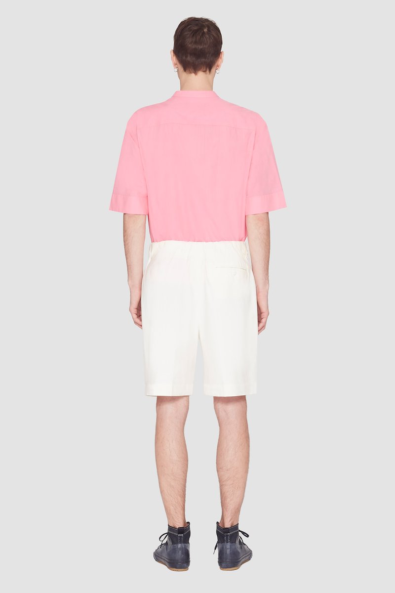 Pleated Short With Self Belt-white #1 Pleated Short With Self Belt, null- 3