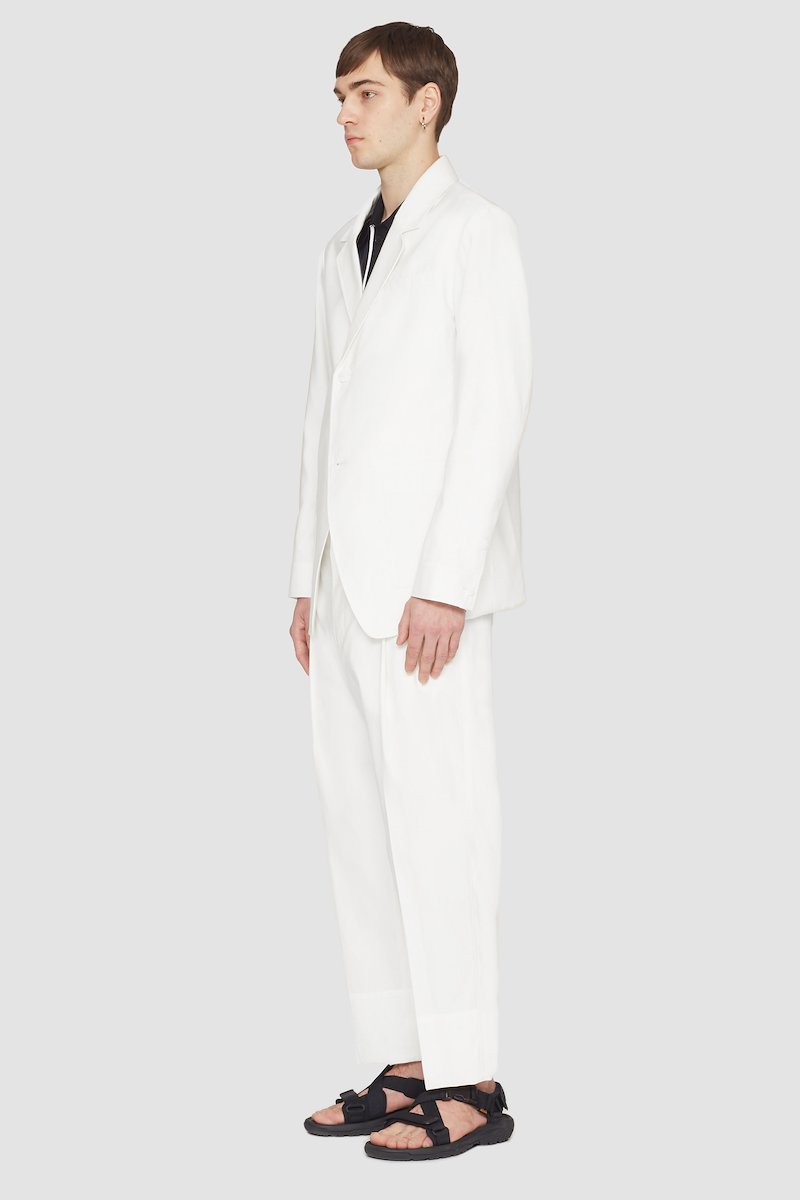 Unconstructed Blazer-white #0 Unconstructed Blazer, null- 2