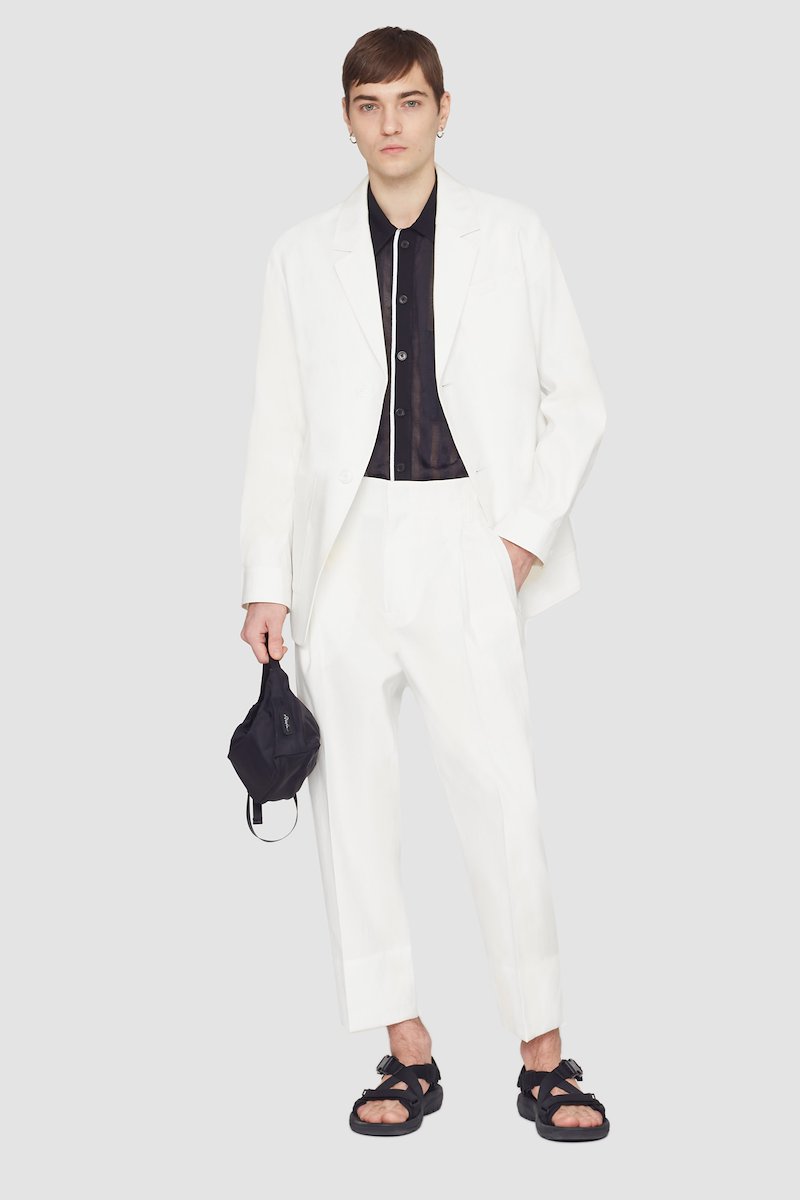 Unconstructed Blazer-white #0 Unconstructed Blazer, null- 0