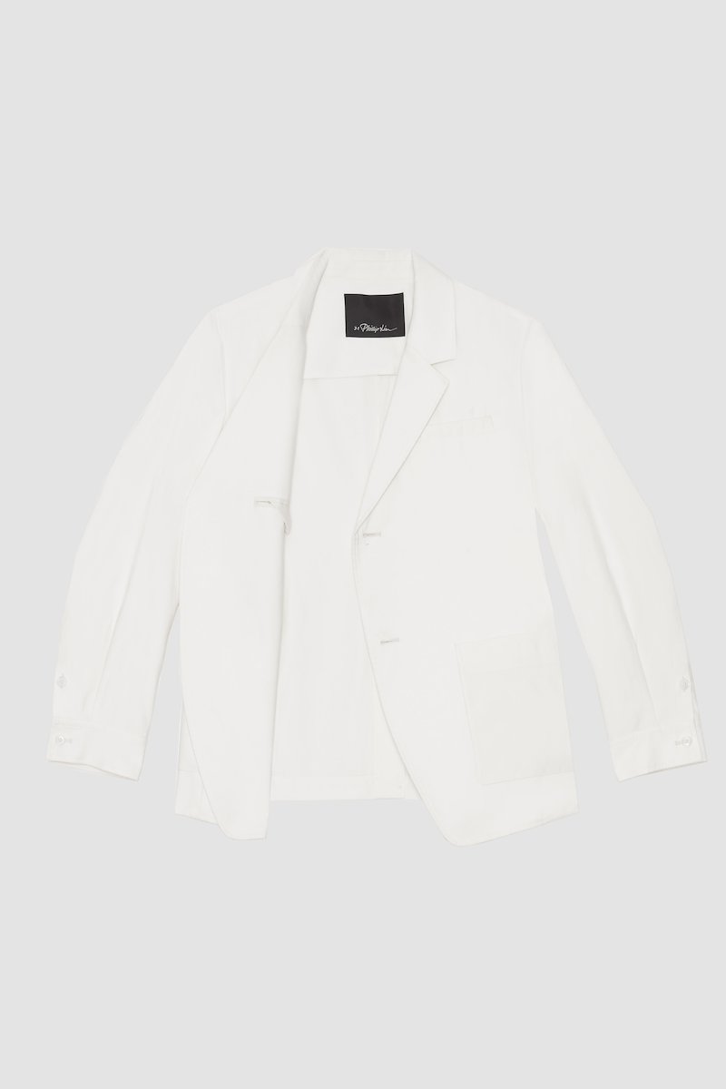 Unconstructed Blazer-white #0 Unconstructed Blazer, null- 6