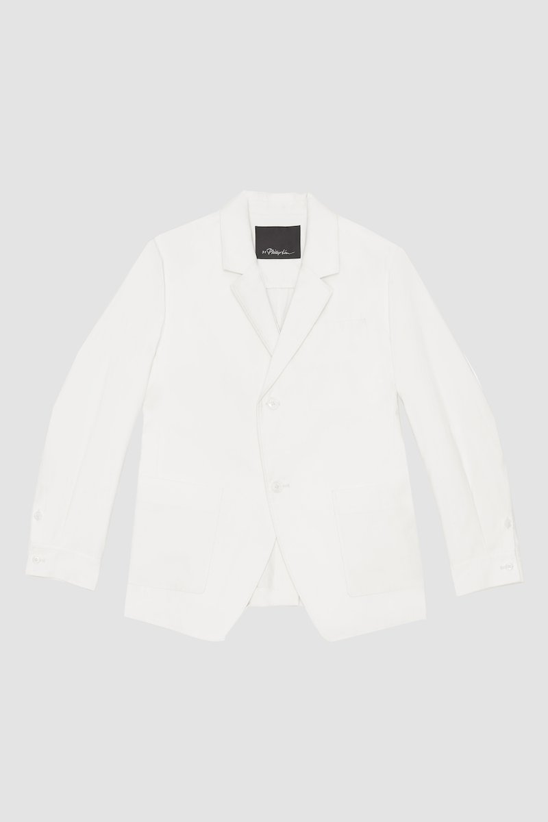 Unconstructed Blazer-white #1 Unconstructed Blazer, null- 5