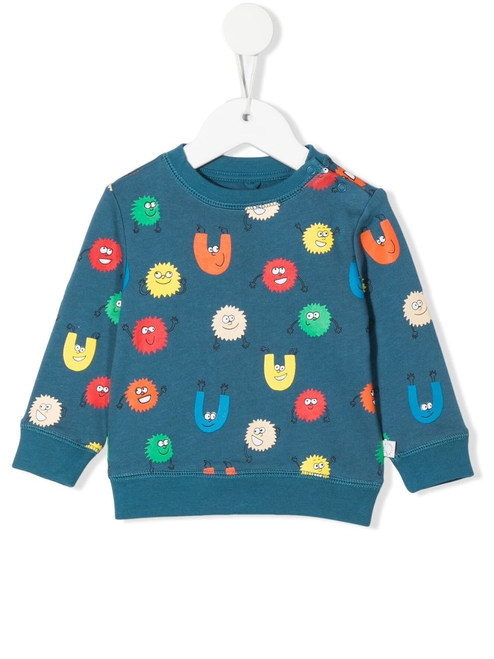 

Stella McCartney Kids sudadera con estampado gráfico - Azul