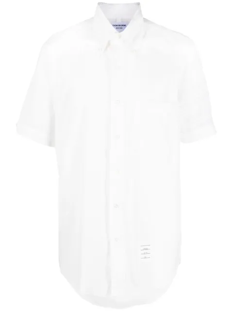 Thom Browne camisa con motivo 4-Bar