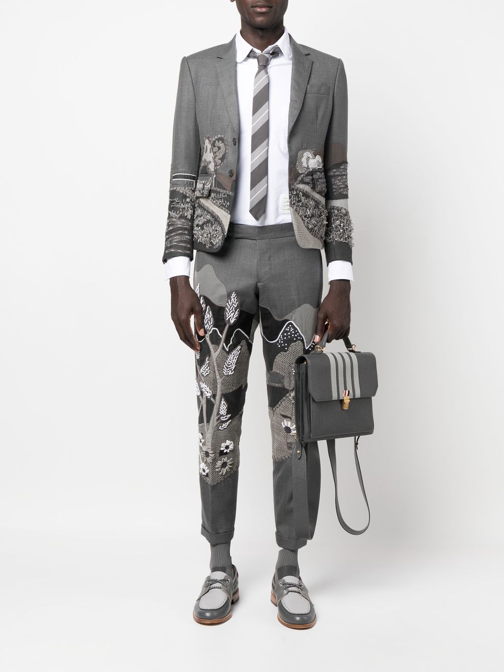 Thom Browne Overhemd met logopatch - Wit