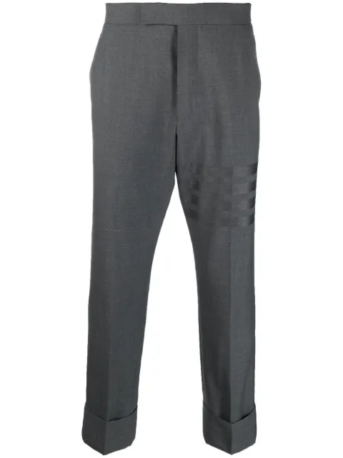 Thom Browne pantalones capri con rayas estampadas 