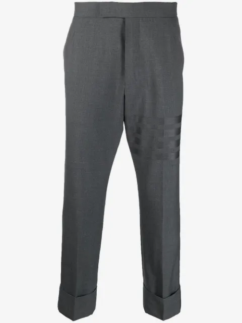 Thom Browne pantalones capri con rayas estampadas