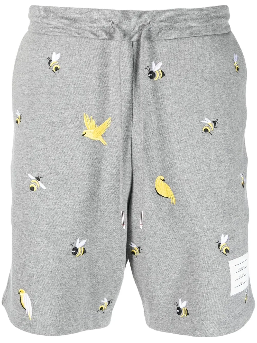 

Thom Browne shorts de playa con dibujo estampado - Gris