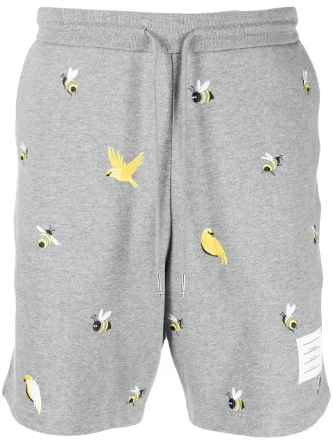 Thom Browne Shorts sportivi con stampa