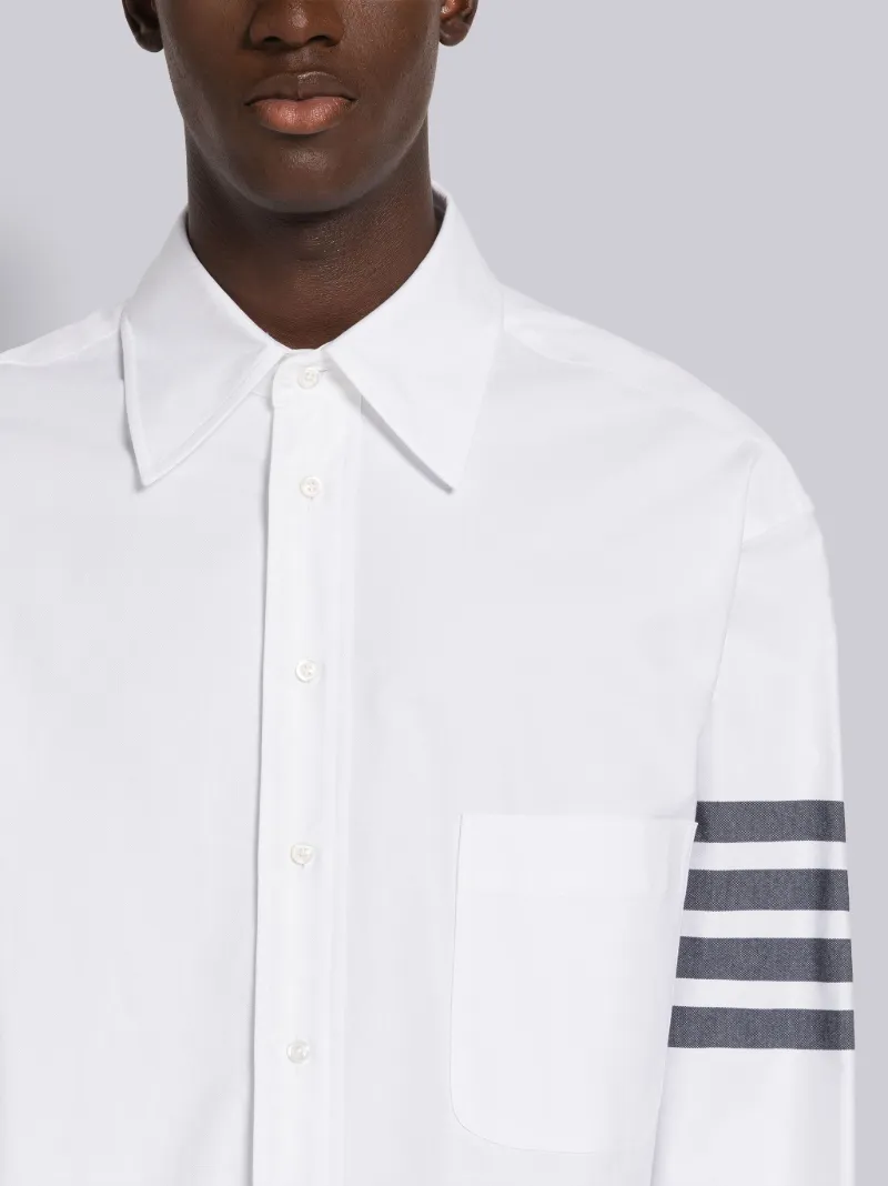 OXFORD 4BAR OVERSIZED BUTTON DOWN SHIRT Thom Browne Official