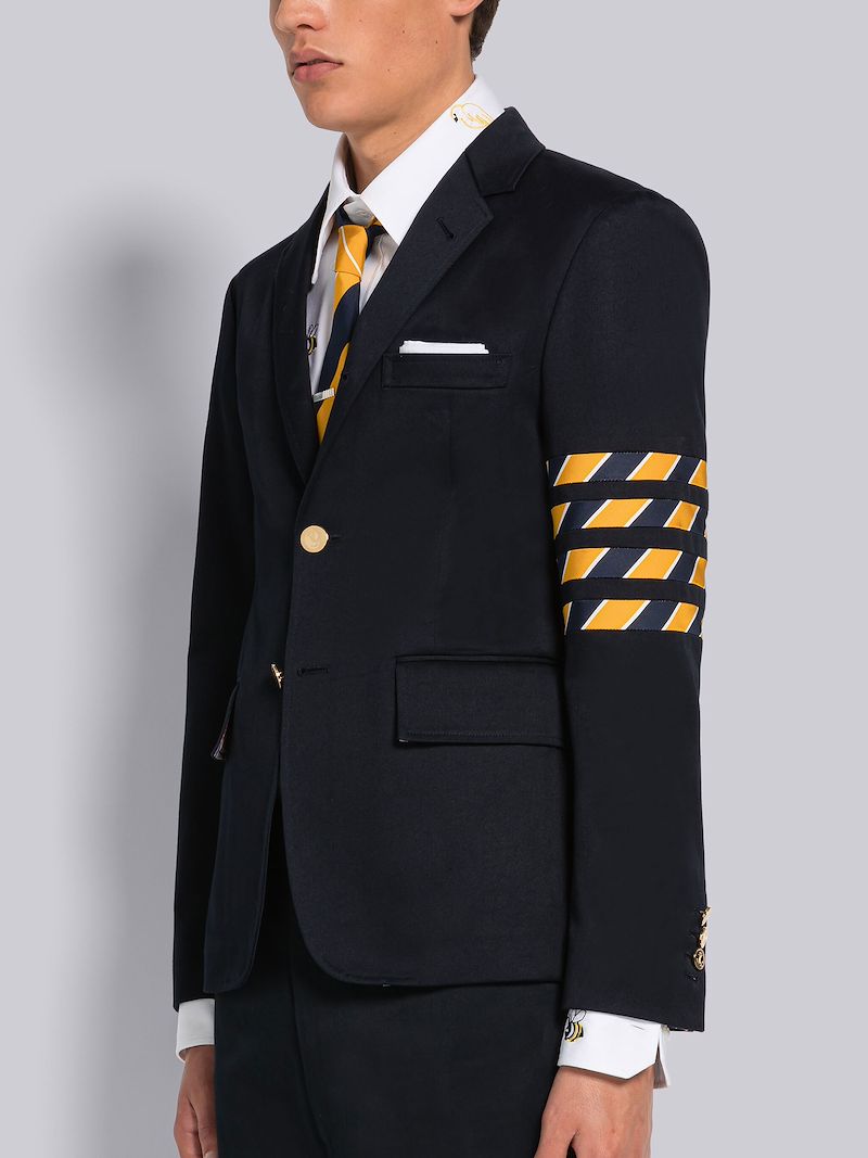 COTTON TWILL 4BAR UNCONSTRUCTED CLASSIC SPORT COAT Thom Browne Official