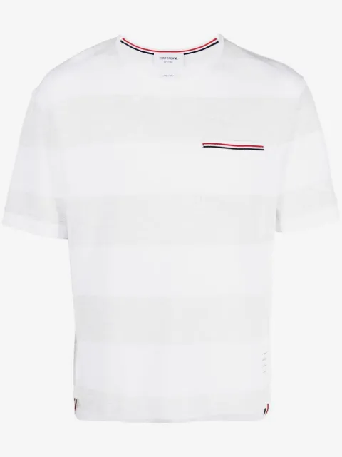 Thom Browne RWB pocket striped T-shirt