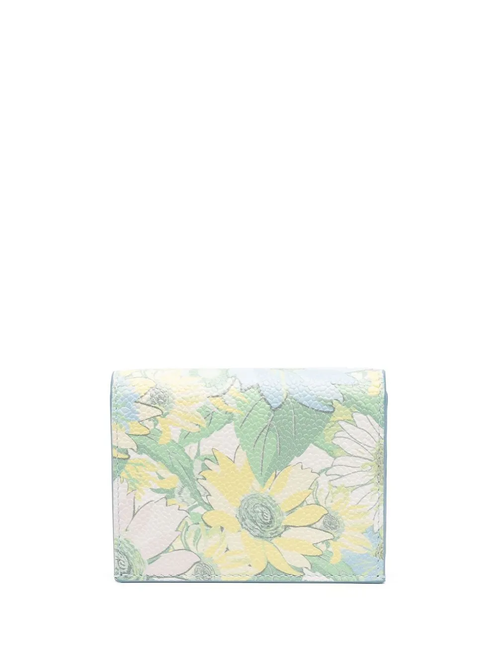 

Thom Browne floral-print leather cardholder - Blue