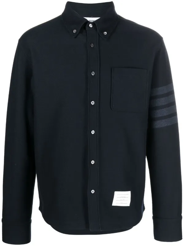 ★THOM BROWNE★コットン バー ロング スリーブ Tシャツ ☆THOM BROWNE☆コットン バー ロング スリーブ Tシャツ