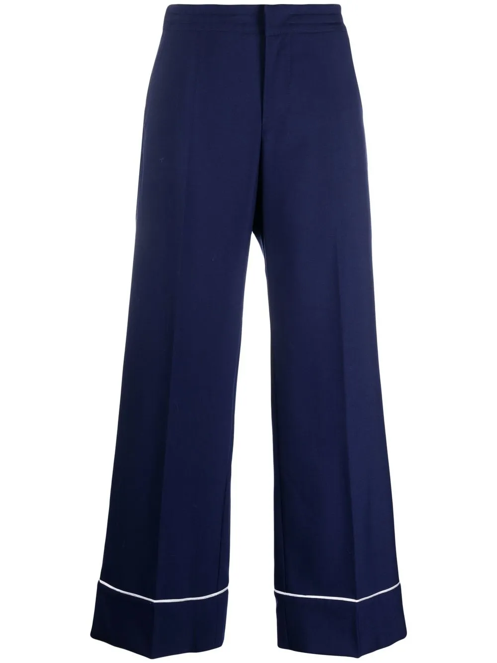 

Marni pantalones anchos con tiro alto - Azul