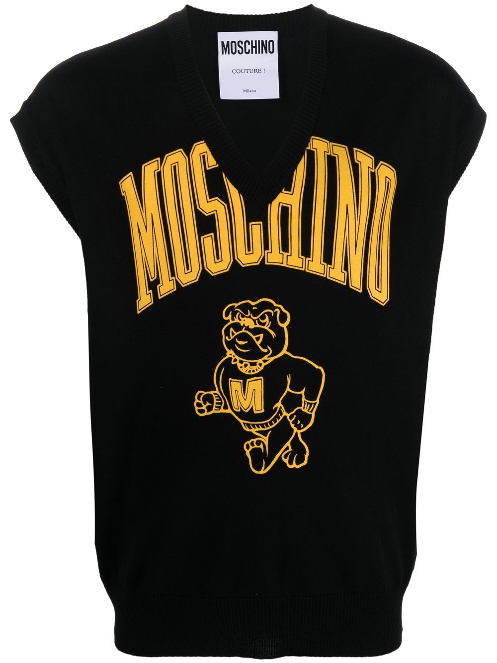 

Moschino virgin-wool sleeveless jumper - Black