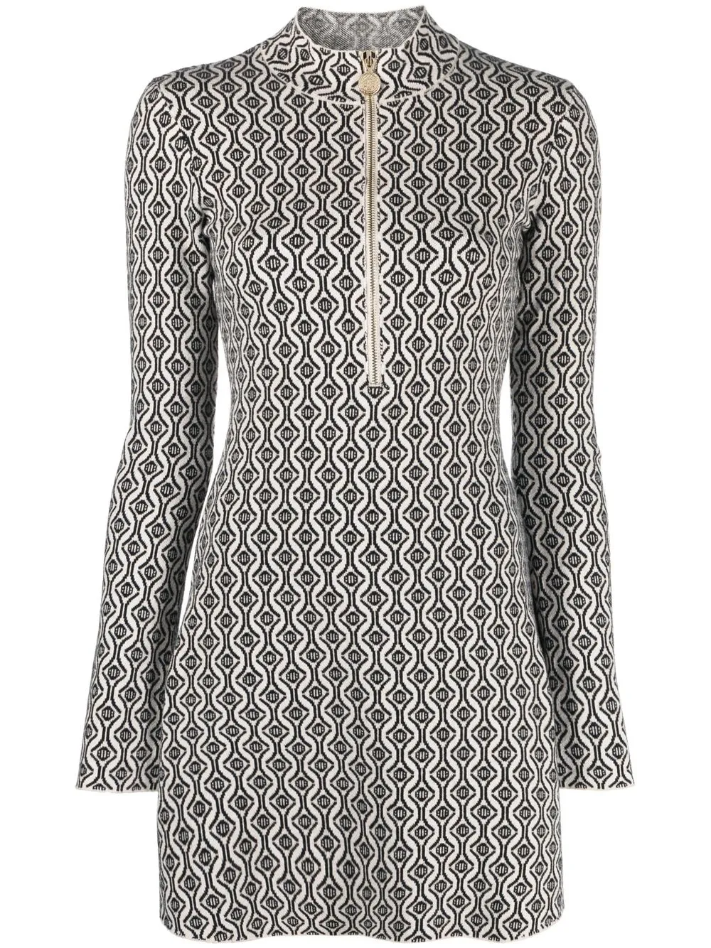 

Maje geometric-print minidress - Neutrals