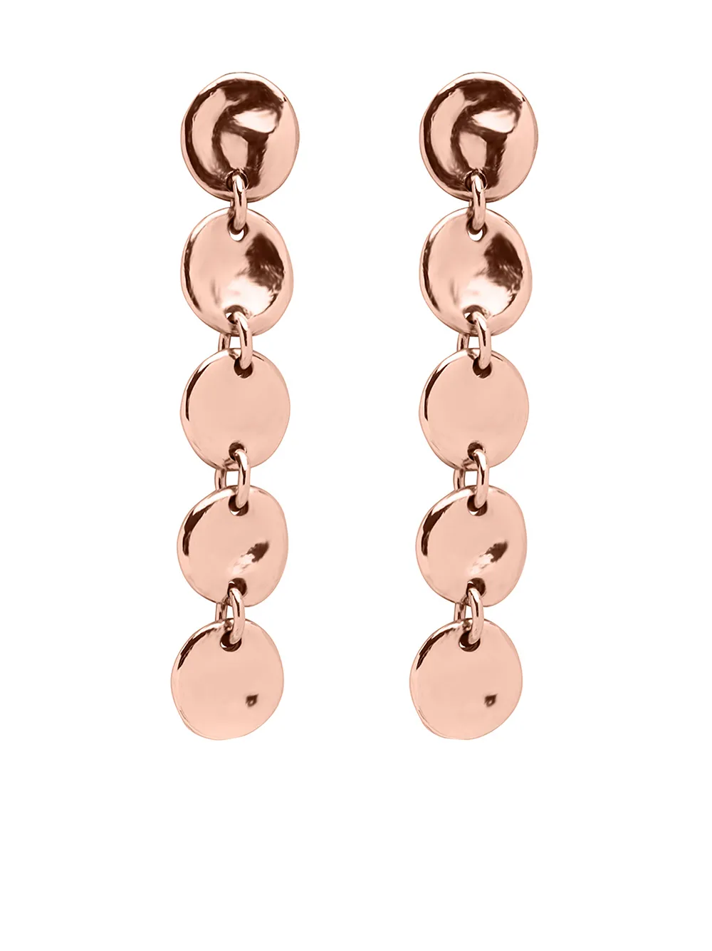 

TANE México 1942 aretes Tikal en oro rosa de 18kt - Metalizado