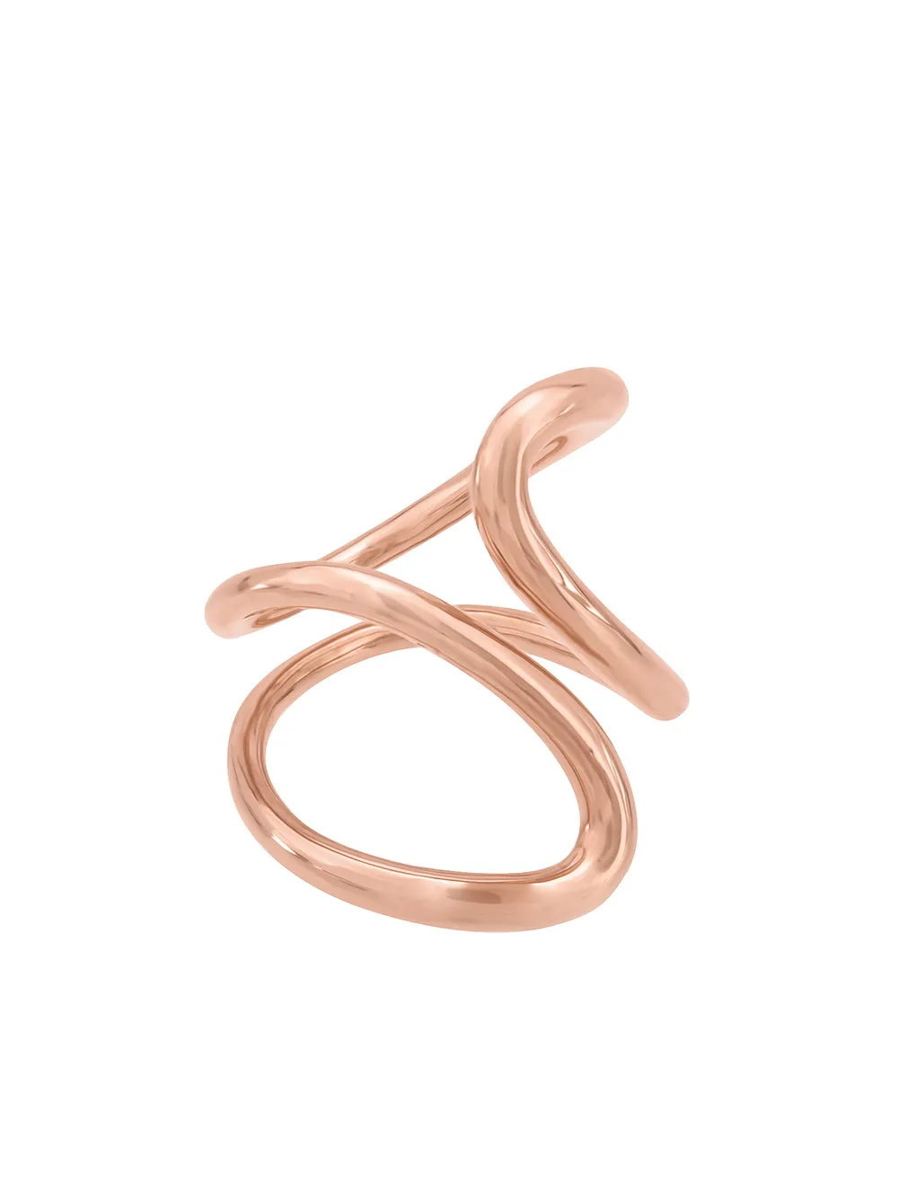 

TANE México 1942 anillo curvo en oro rosa de 18kt - Metalizado