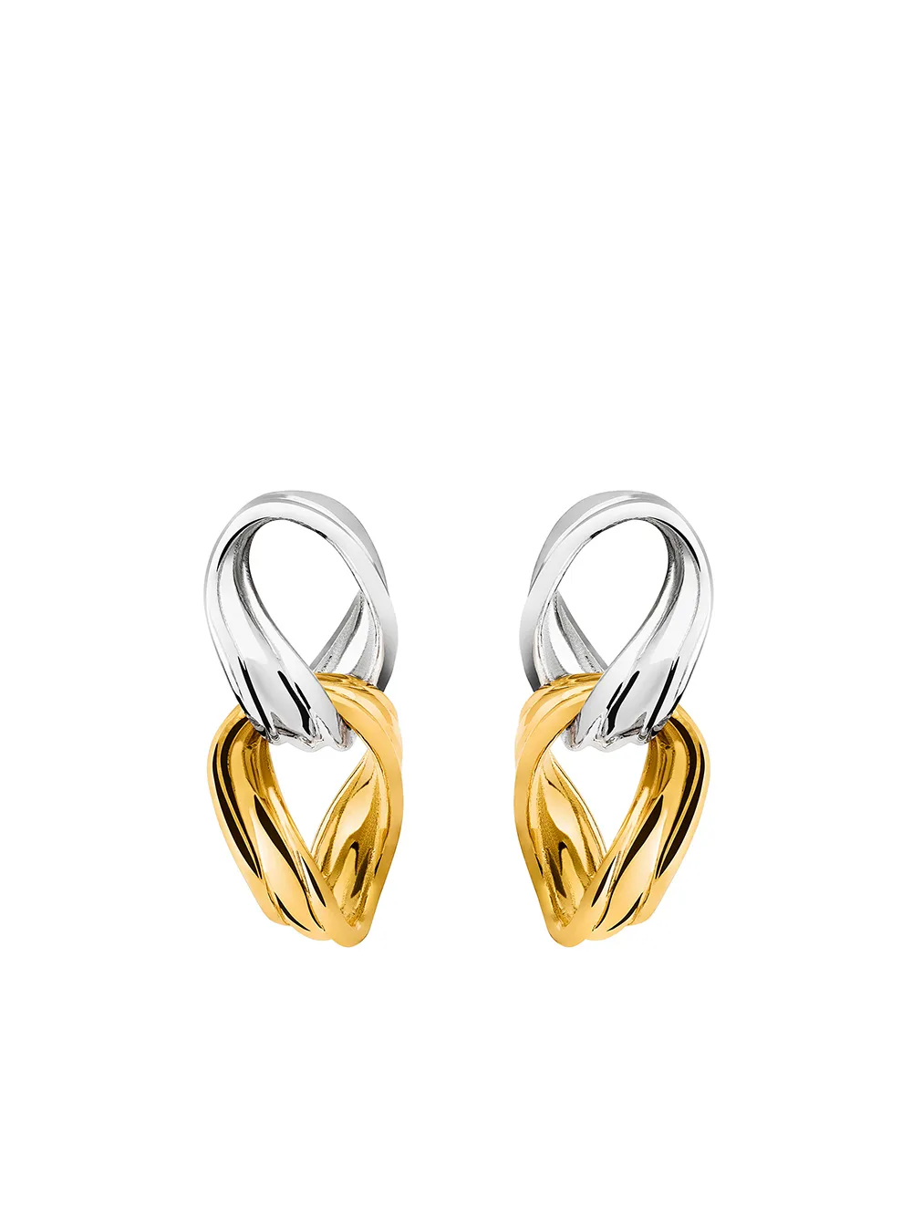 

TANE México 1942 aretes Lola en oro vermeil amarillo de 23kt y plata de ley - Plateado