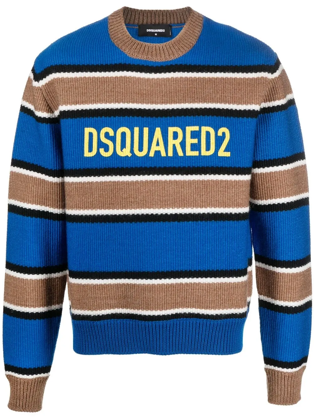 

Dsquared2 suéter a rayas con logo - Azul