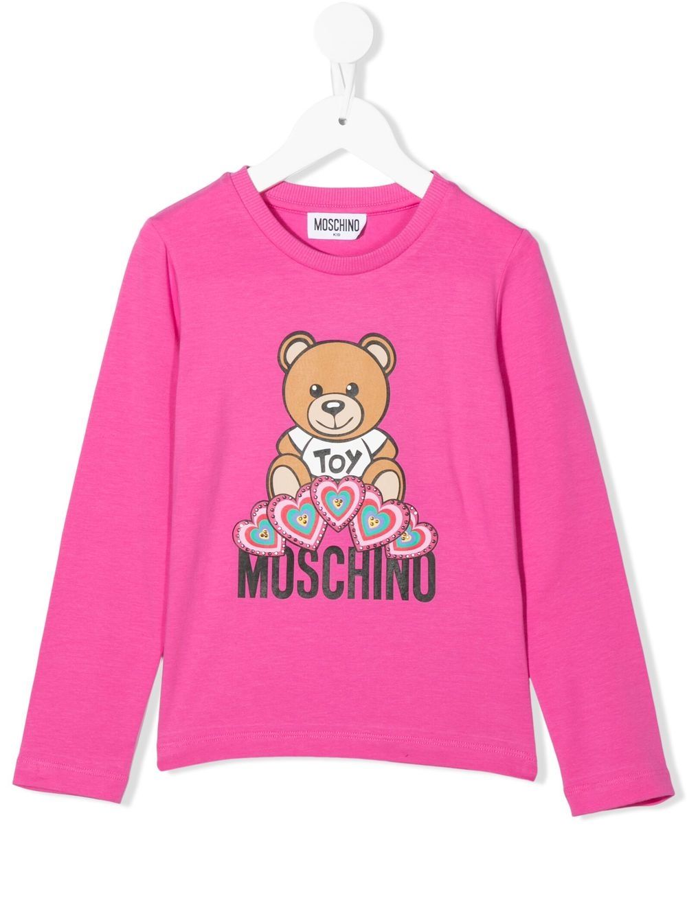 Moschino Kids Teddy Bear-print sweatshirt - Pink