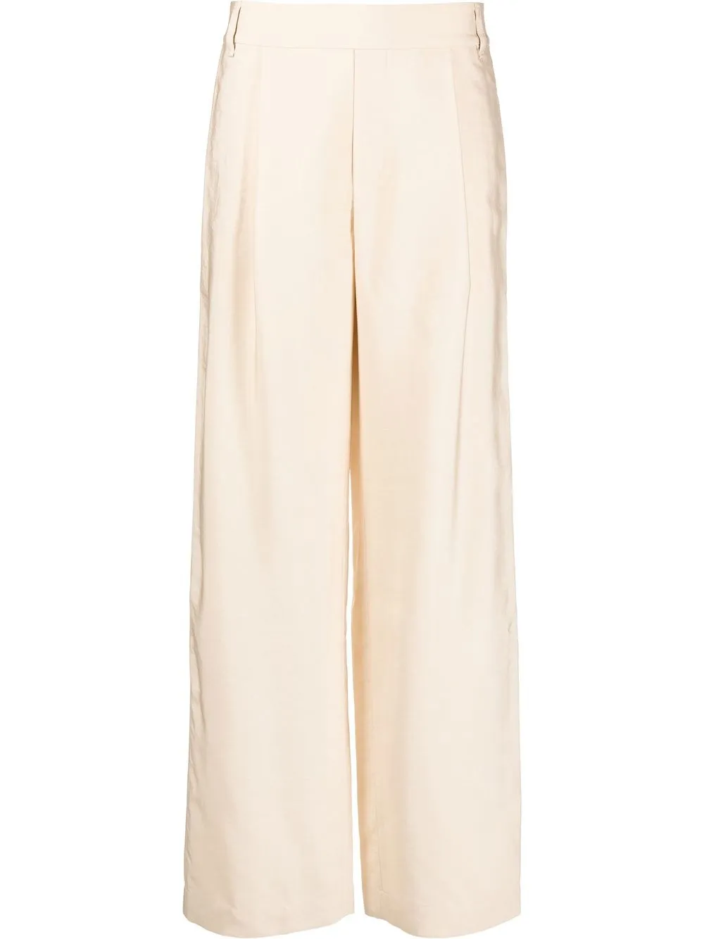 Vince elasticated-waistband wide-leg trousers - Neutrals