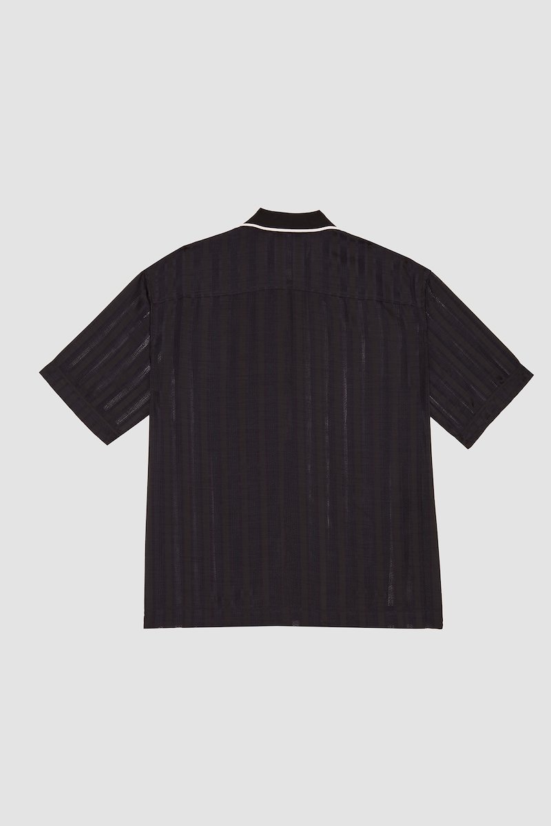 Short Sleeve Sheer Bowling Shirt-blue #0 Short Sleeve Sheer Bowling Shirt, null- 8