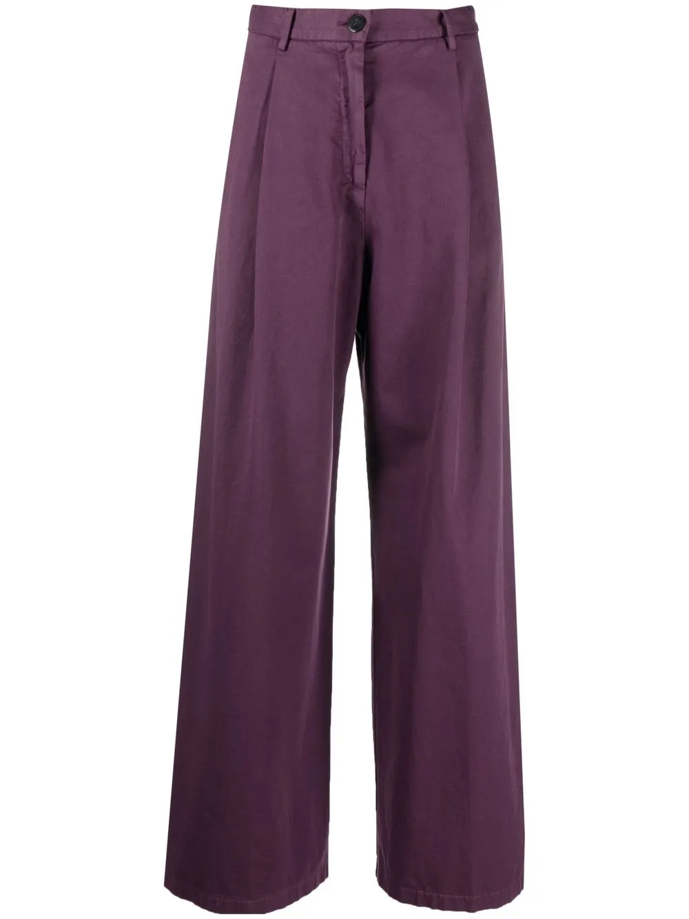 

Forte Forte pantalones anchos con bolsillos - Morado