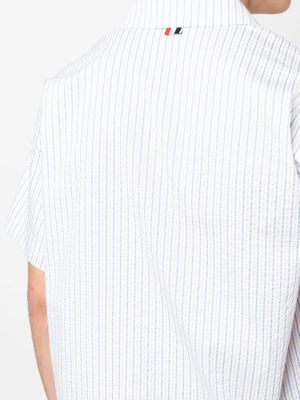 striped short-sleeved shirt