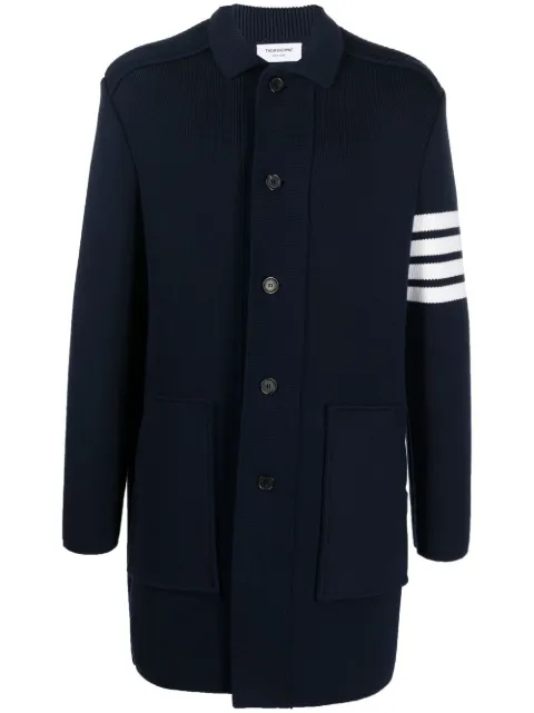 Thom Browne 4-Bar knitted longline cardigan