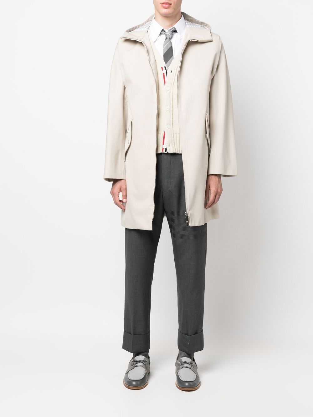 Thom Browne Parka met capuchon - Beige