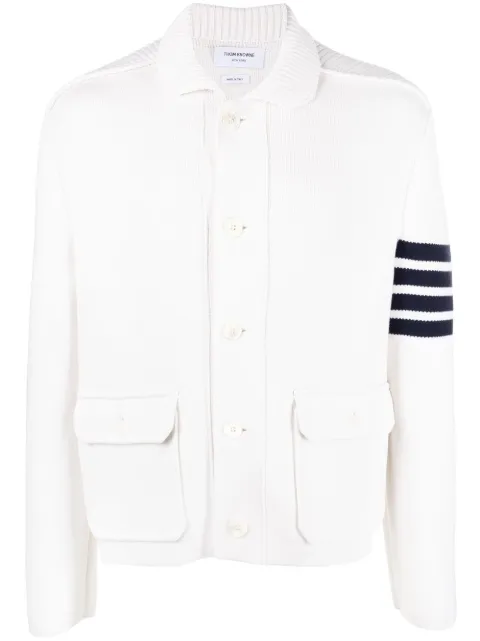 Thom Browne cárdigan con botones y motivo 4-Bar