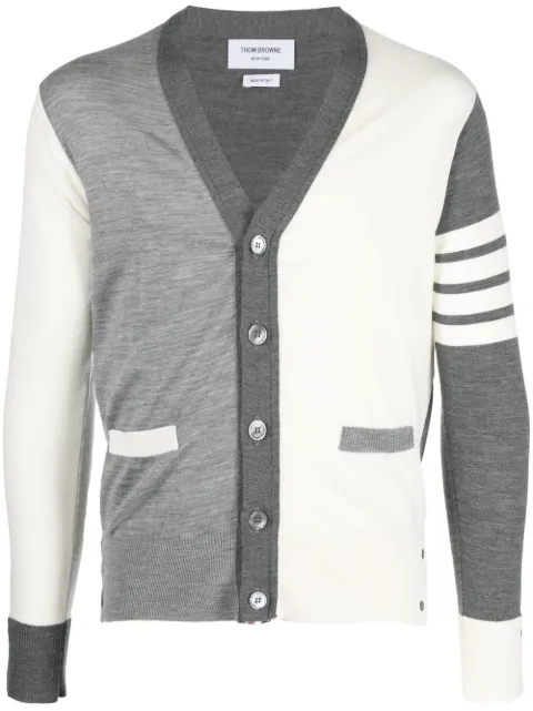 Thom Browne colour-block wool cardigan