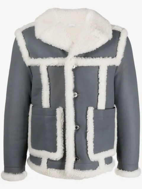 Thom Browne chamarra de aviador con ribete