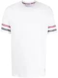 Thom Browne tri-colour striped knit T-shirt - White