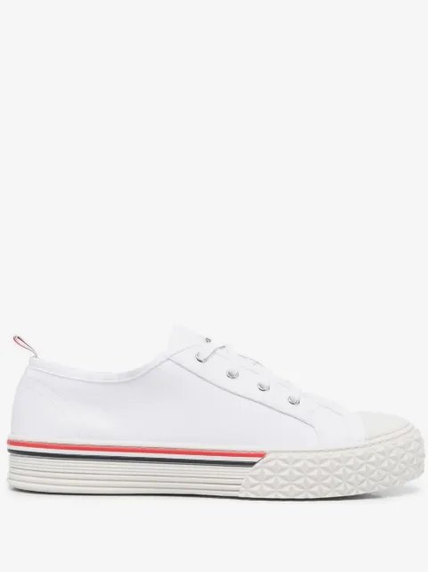 Thom Browne canvas tread sole collegiate sneakers