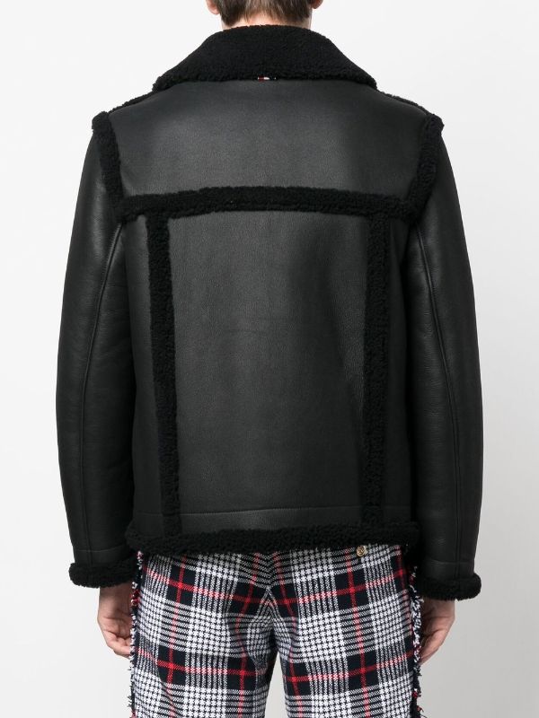 Thom browne 2024 leather jacket