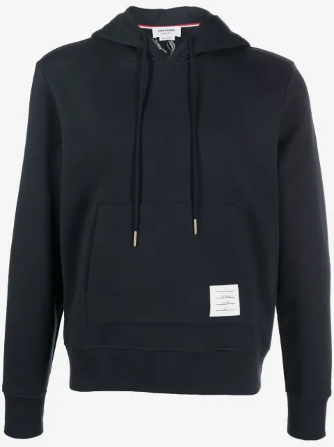 Thom Browne logo-patch hoodie