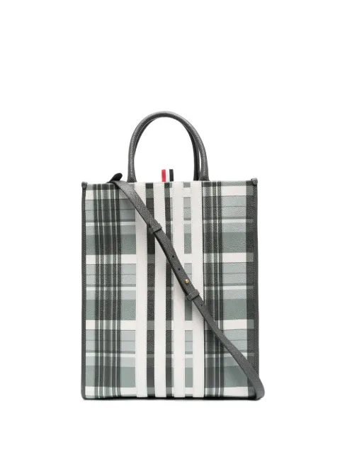 Thom Browne 4-bar stripe tote bag