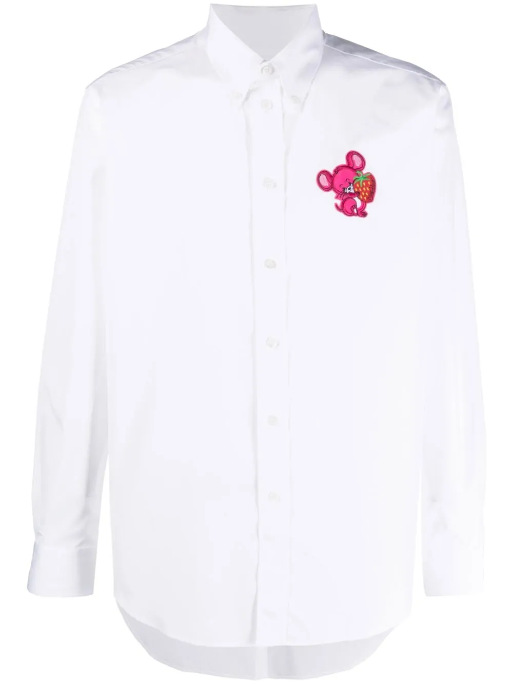 

Moschino graphic-appliqué shirt - White