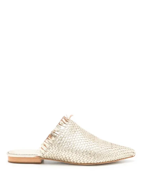 Sarah Chofakian mules entretejidos