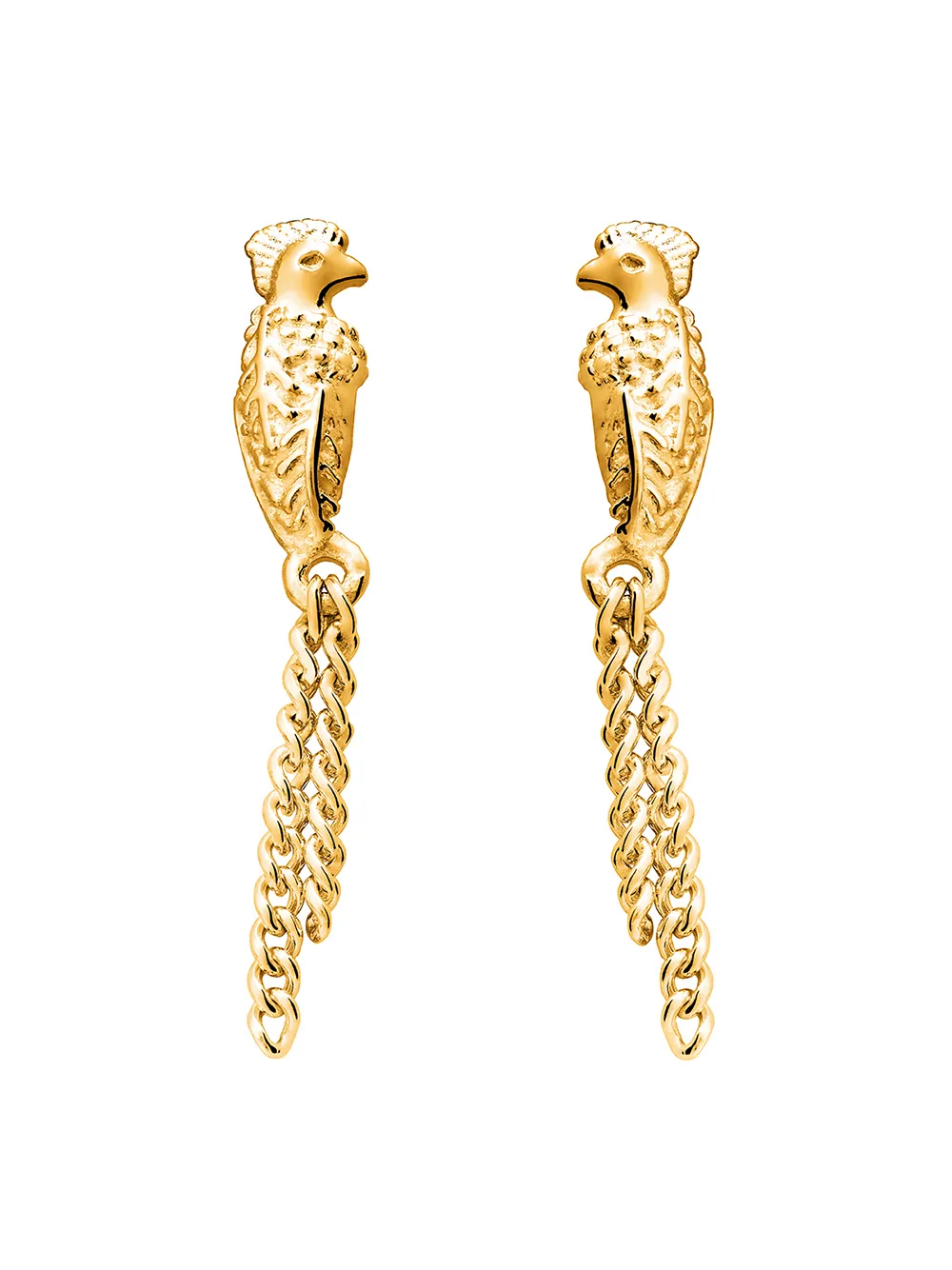 

TANE México 1942 aretes Quetzal en oro amarillo de 18kt - Dorado