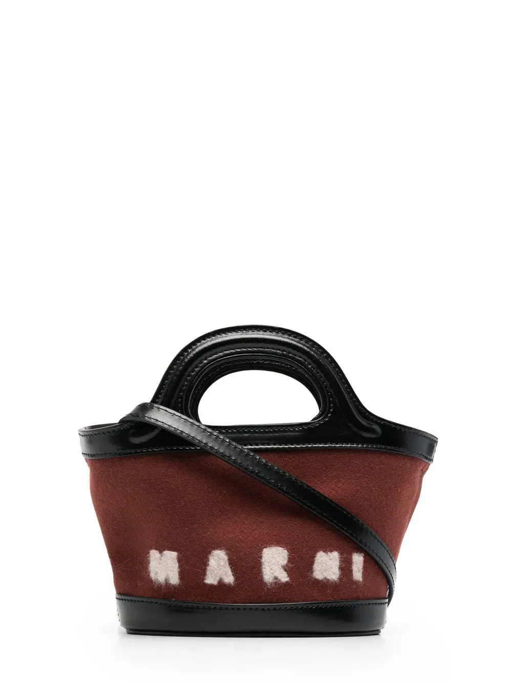 

Marni tote Tropicalia pequeña - Negro